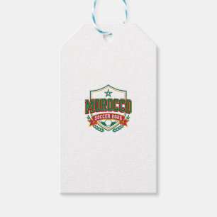 Morocco Soccer 2026 Soccer Bold Country Typography Gift Tags
