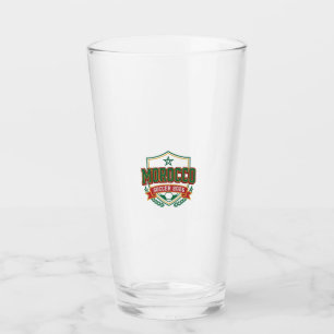 Morocco Soccer 2026 Soccer Bold Country Typography Glass