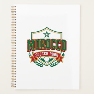 Morocco Soccer 2026 Soccer Bold Country Typography Planner