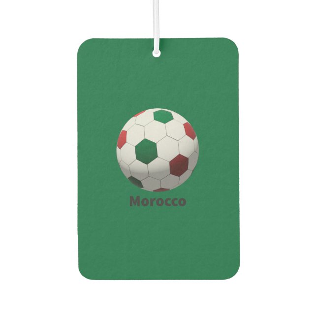 Morocco Soccer Car Air Freshener (Front)