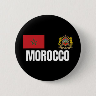 Morocco Soccer Jersey Style Footll 6 Cm Round Badge