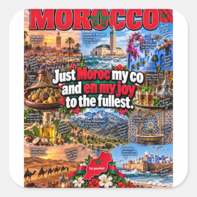 Morocco sticker (Front)