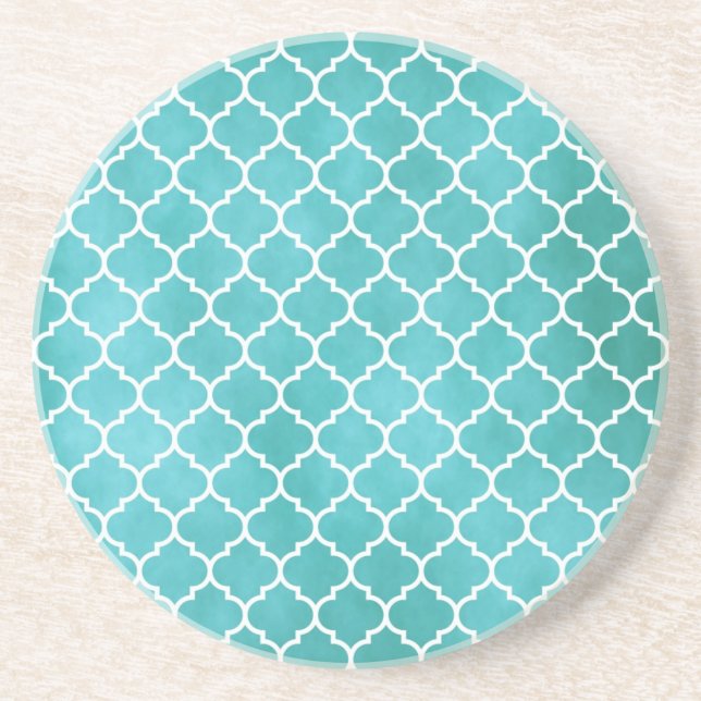 MOROCCO TEAL COASTER (Front)