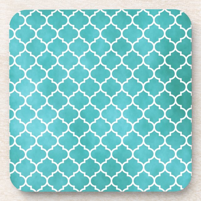 MOROCCO TEAL COASTER (Front)