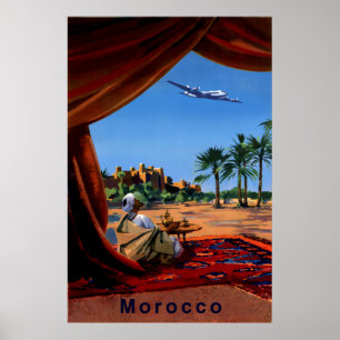 Morocco travel poster