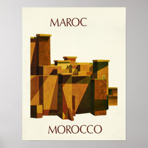 Morocco travel poster