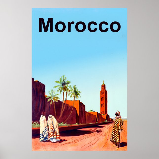 Morocco Travel Poster (Front)