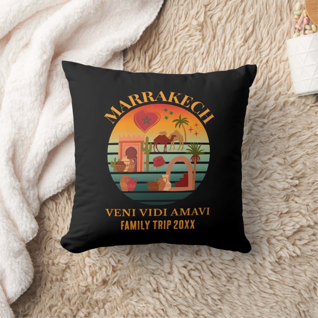 Morocco Veni Vidi Amavi Group Vacation MARAKKESH  Cushion (Blanket)