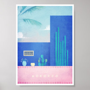 Morocco Vintage Travel Poster