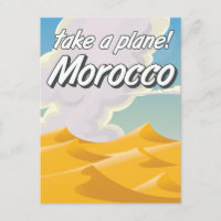Morocco vintage travel poster