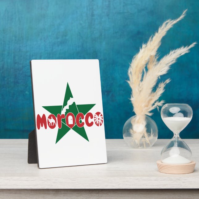 Morocco: Where Heritage Shines Modern Plaque (Side)