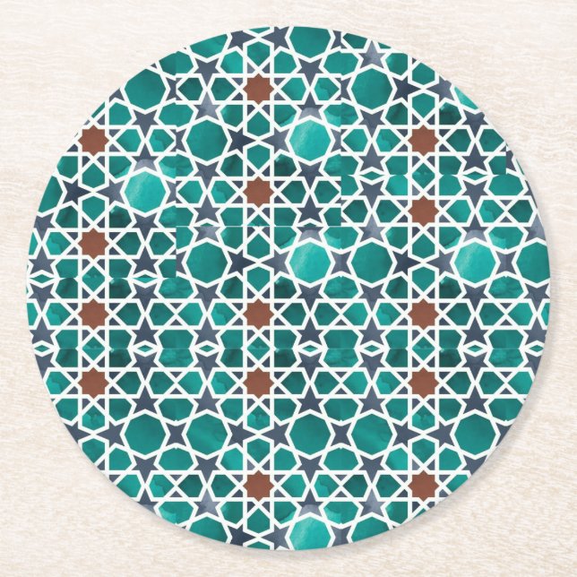 Moroccon Style Paper Coasters (Front)