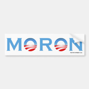 Moron Bumper Sticker