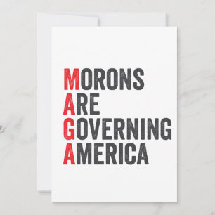 Morons Are Governing America 4th of July  Holiday Card