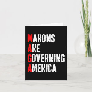 - Morons Are Governing America Anti Trump Politica Card