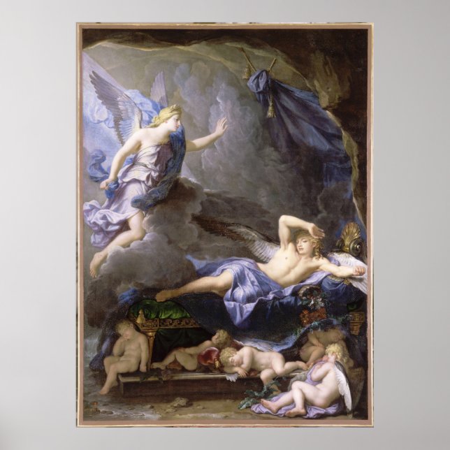 Morpheus awakening as Iris draws near by Houasse Poster (Front)