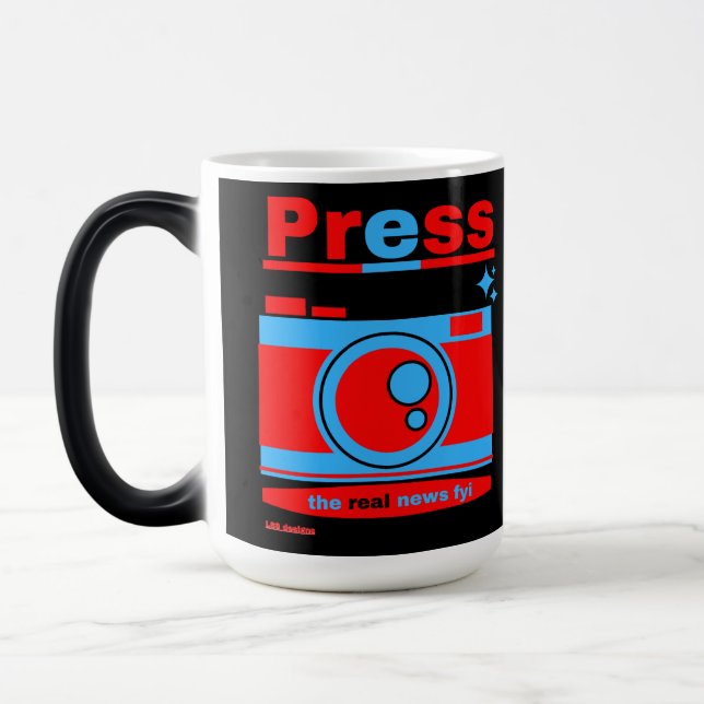 morphing coffee mug   "PRESS" (Left)