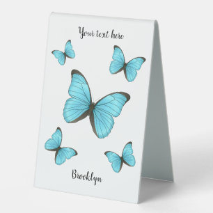Morpho butterflies cartoon illustration 