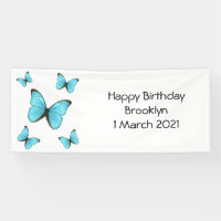 Morpho butterflies cartoon illustration