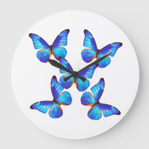 “Morpho Butterfly”の優良製品 Large Clock