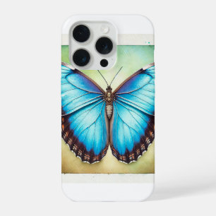 Morpho Butterfly 110924IREF224 - Watercolor iPhone 15 Pro Case