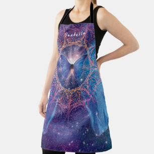 Morpho butterfly / Galaxy Mandala  Apron