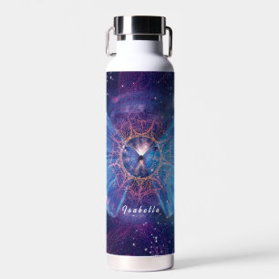 Morpho butterfly / Galaxy Mandala  Paper Coaster Water Bottle