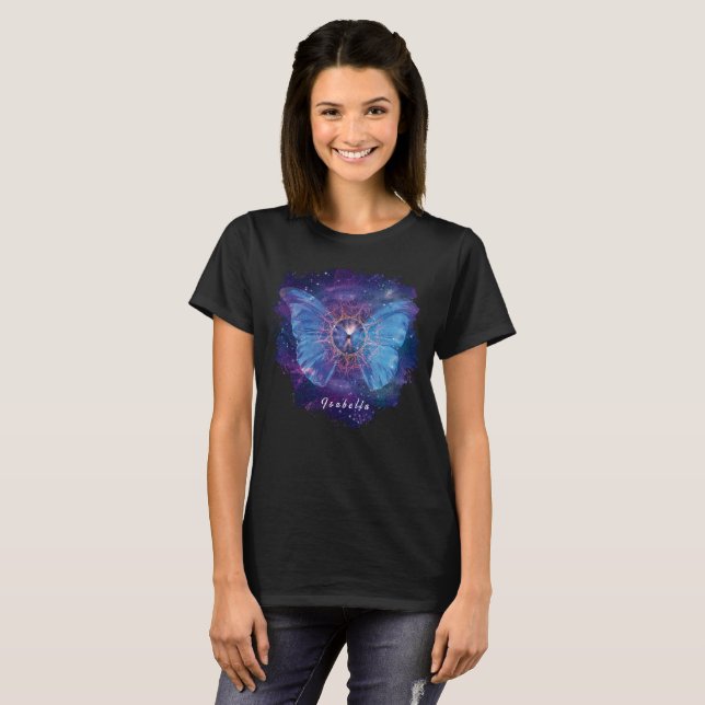 Morpho butterfly / Galaxy Mandala   T-Shirt (Front Full)