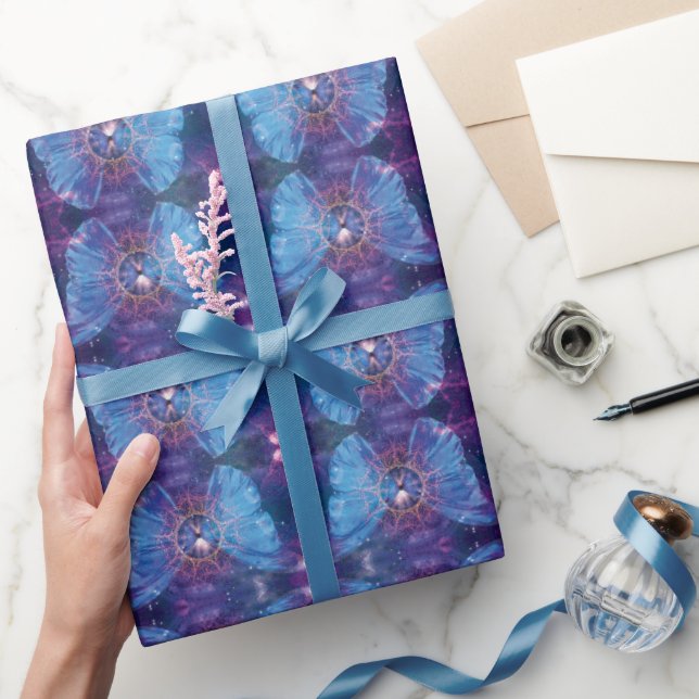 Morpho butterfly / Galaxy Mandala  Wrapping Paper (Gifting)