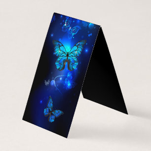 Morpho Butterfly in the Dark Background Business Card