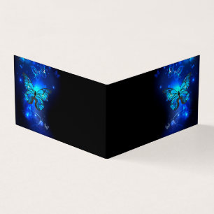 Morpho Butterfly in the Dark Background Business Card