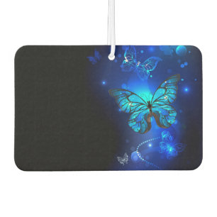 Morpho Butterfly in the Dark Background Car Air Freshener