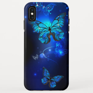 Morpho Butterfly in the Dark Background iPhone XS Max Case
