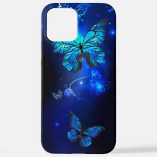 Morpho Butterfly in the Dark Background iPhone 12 Pro Max Case