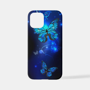 Morpho Butterfly in the Dark Background iPhone 12 Mini Case