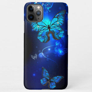 Morpho Butterfly in the Dark Background iPhone 11Pro Max Case