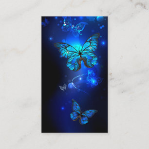 Morpho Butterfly in the Dark Background Place Card