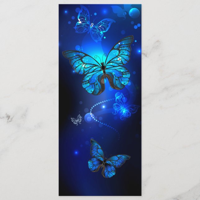 Morpho Butterfly in the Dark Background Program (Front)