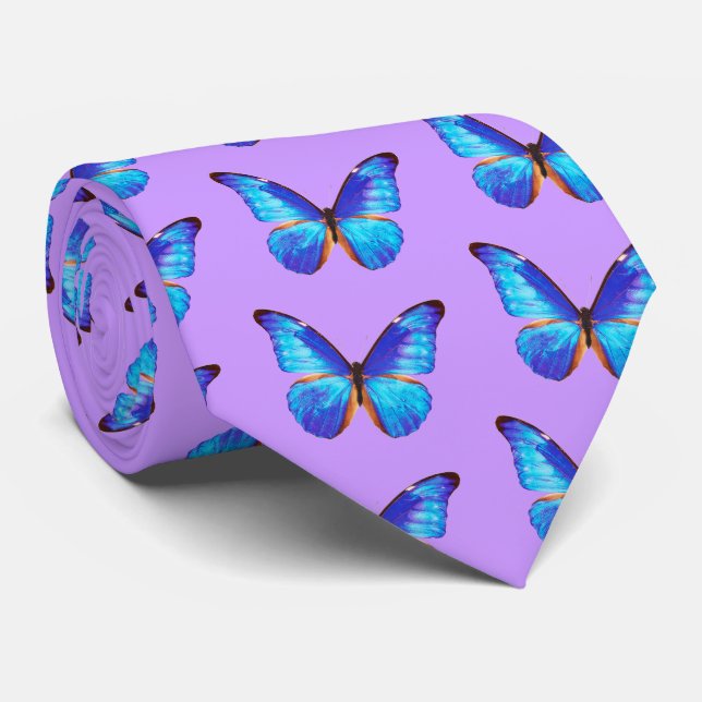 Morpho Butterfly Tie (Rolled)