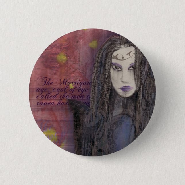 Morrigan 6 Cm Round Badge (Front)