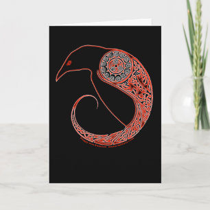 Morrigan Celtic Raven Card