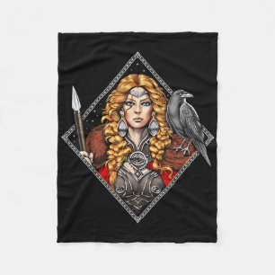 Morrigan Goddess Celtic Mythology Pagan Deity Of W Fleece Blanket