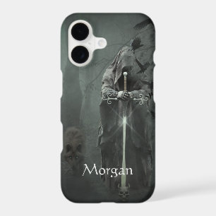 Morrigan Triple Goddess Queen Crow Dog iPhone Case