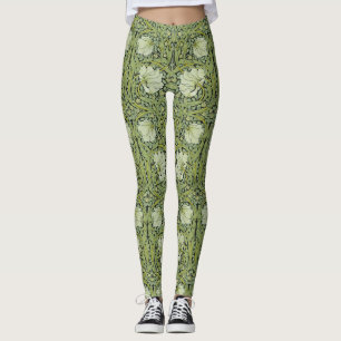 Morris 1876 Vintage Pimpernel Floral Pattern Leggings
