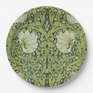 Morris 1876 Vintage Pimpernel Floral Pattern Paper Plate