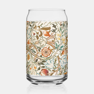 Morris Acanthus Floral Crewel Embroidery Pattern Can Glass