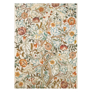 Morris Acanthus Floral Crewel Embroidery Pattern Tablecloth