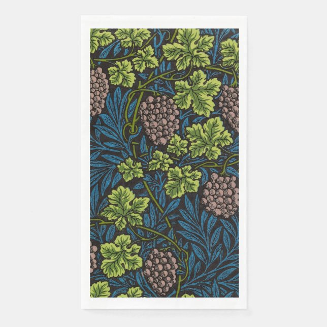Morris - Antique 1873 Grape & Leave & Vine Pattern Napkin (Front)
