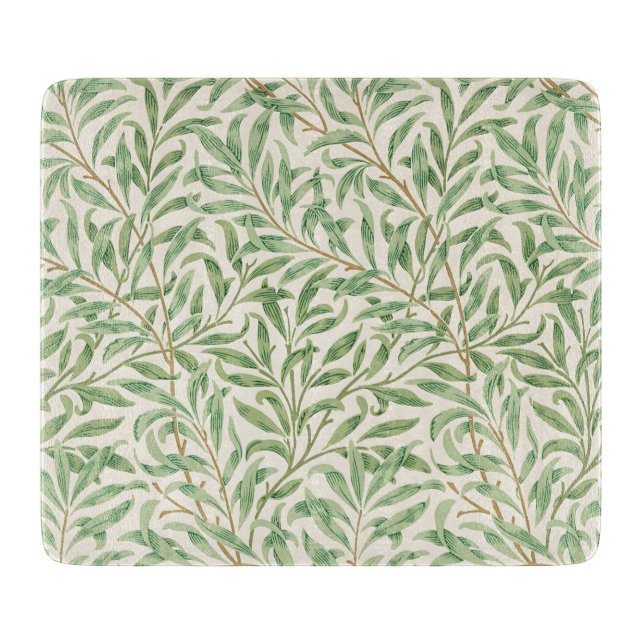 Morris - Antique willow leaves & Branches Pattern Cutting Board (Front)