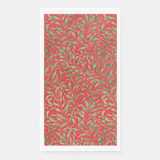 Morris - Antique willow leaves & Branches Pattern Napkin (Front)